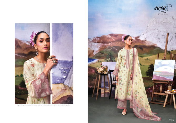 Tasveer Vol 181 By Kimora Embroidery Printed Muslin Salwar Kameez Wholesalers In Surat